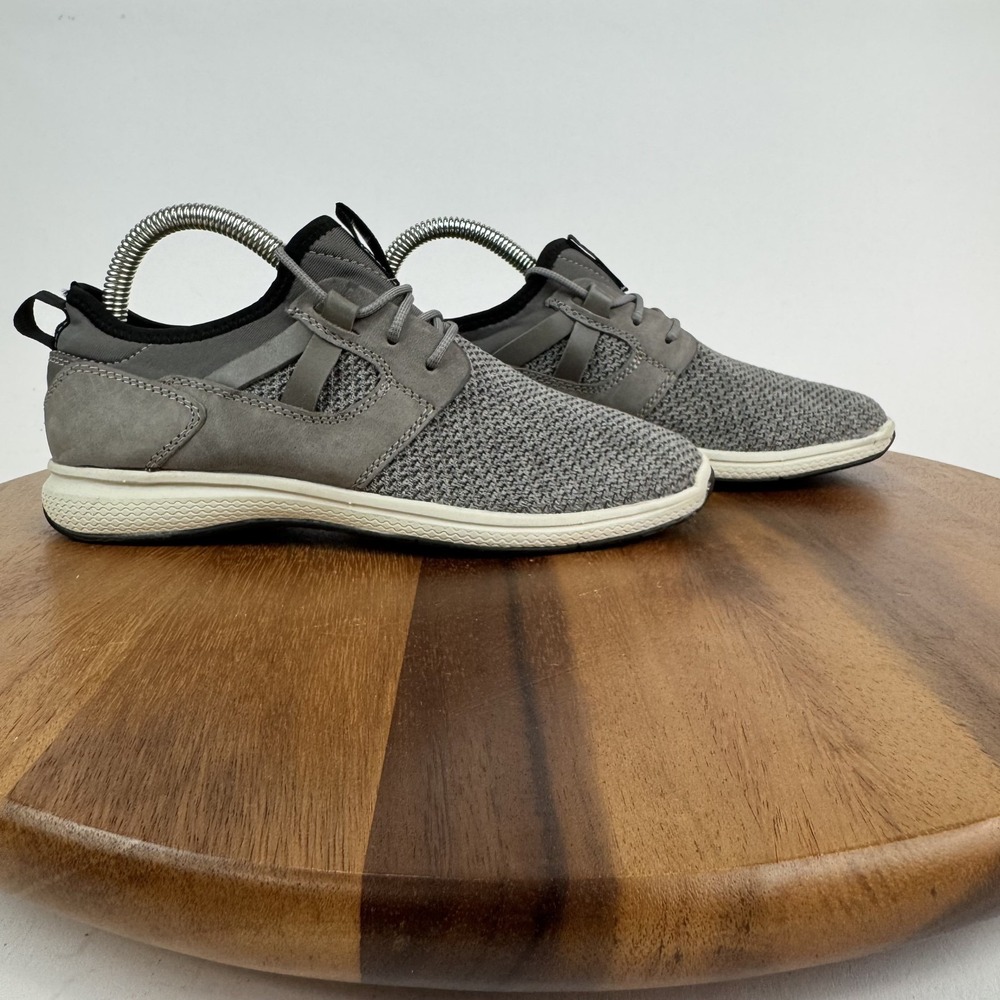 New Big Kids Boys Florsheim Venture Gray Knit Comfort Casual Sneakers Size 4.5 Y